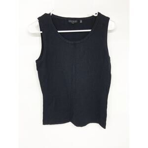 Yuka Rayon Blend Sleeveless Round Neck Sweater Top Size T2 - US M